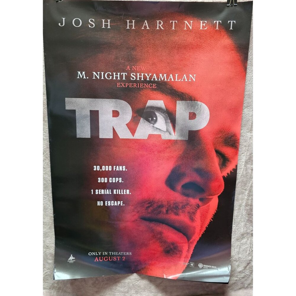 A New M. Night Shyamalan Experience "Trap" Movie Poster Ft. Josh Hartnett 27x40"
